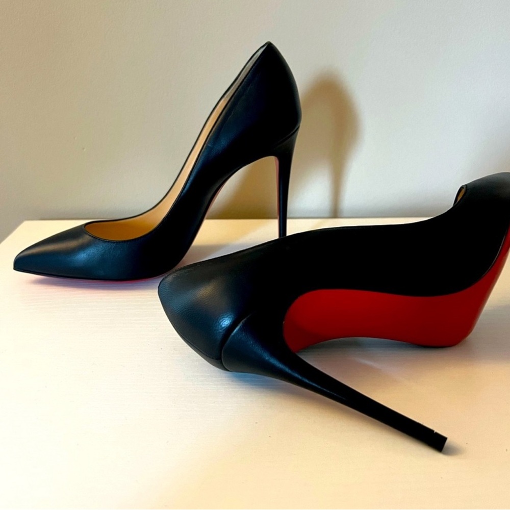Christian Louboutin Black and Red Stiletto Heels